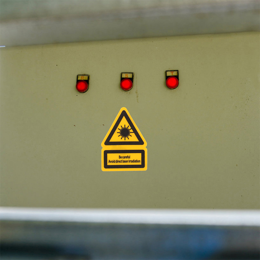 Industrial Laser - 2Pcs Laser Warning Labels Strong Adhesion