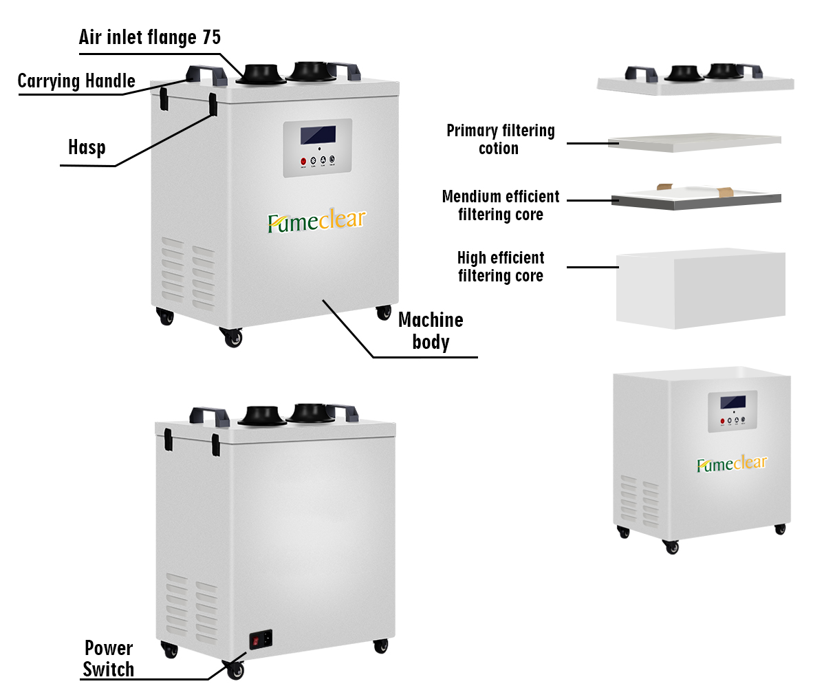 Strong Suction Industrial Weld - Industrial Laser Fume Extractor review and price