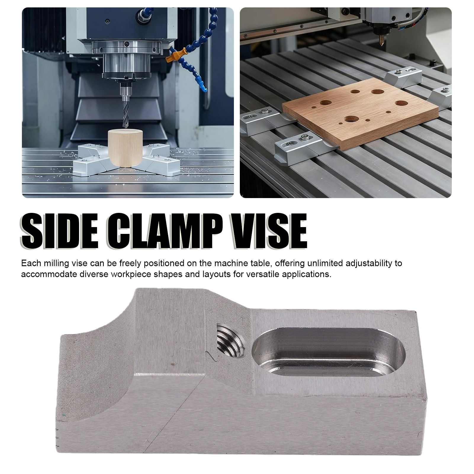 2PCS Side Clamp Vise S136H Mol - Cnc Milling Machine review and price